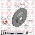 Zimmermann Brake Disc - Standard/Coated, 400.3645.20 400.3645.20